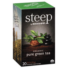 Bigelow Tea Co. Steep Tea, Pure Green, 0.91 Oz Tea Bag, 20/box