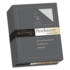 Southworth Co. Parchment Specialty Paper, 24 lb Bond Weight, 8.5 x 11, Gray, 500/Ream