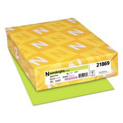 Neenah Paper Color Cardstock, 65 lb Cover Weight, 8.5 x 11, Vulcan Green, 250/Pack