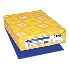 Neenah Paper Color Paper, 24 lb Bond Weight, 8.5 x 11, Blast-Off Blue, 500/Ream