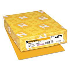 Neenah Paper Color Cardstock, 65 lb Cover Weight, 8.5 x 11, Galaxy Gold, 250/Pack