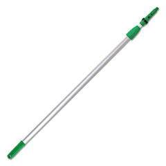 Unger Opti-Loc Extension Pole, 13 Ft, Two Sections, Green/silver