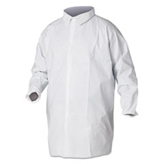 Kimberly Clark A40 Liquid And Particle Protection Lab Coats, X-Large, White, 30/carton
