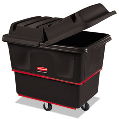 Rubbermaid Heavy-Duty Utility Truck, 119.7 gal, 1,000 lb Capacity, Metal/Plastic, Black