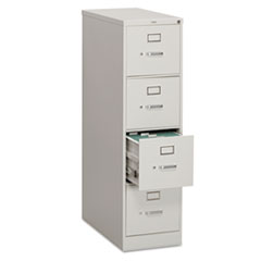 Hon Company 310 Series Vertical File, 4 Letter-Size File Drawers, Light Gray, 15