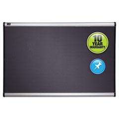 Quartet Mfg. Prestige Bulletin Board, Diamond Mesh Fabric, 72 x 48, Gray Surface, Silver Aluminum Frame