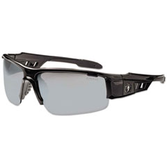 Ergodyne Corporation Skullerz Dagr Safety Glasses, Black Frame/Silver Lens, Nylon/Polycarb, Ships in 1-3 Business Days