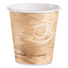 Dart Mistique Hot Paper Cups, 10 Oz, Brown, 1,000/carton