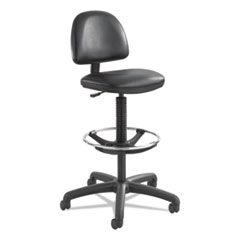 SAFCO Products Precision Extended-Height Swivel Stool, Adjustable Footring, Supports 250 Lb, 23