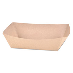 Southern Champion Tray Eco Food Trays, 2.5 lb Capacity, 6.54 x 4.06 x 1.73, Brown Kraft, Paper, 500/Carton