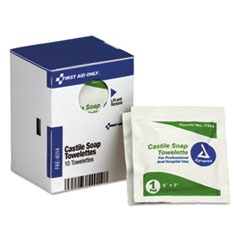 First Aid Only, Inc. Refill For Smartcompliance General Business Cabinet, Castile Soap Wipes, 5 X 7, 10/box
