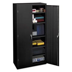 Hon Company Assembled Storage Cabinet, 36w x 18.13d x 71.75h, Black