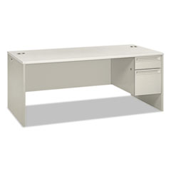 Hon Company 38000 Series Right Pedestal Desk, 72