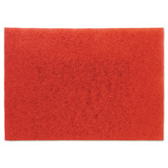 3M Low-Speed Buffer Floor Pads 5100, 28 X 14, Red, 10/carton