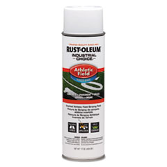 Rust-Oleum Industrial Choice Athletic Field Inverted Striping Paint, Flat Athletic Inverted White, 17 oz Aerosol Can, 12/Carton