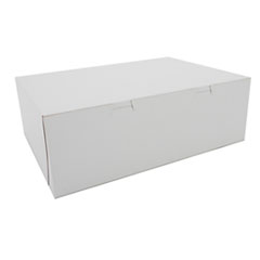 Southern Champion Tray White One-Piece Non-Window Bakery Boxes, 15 x 11 x 5, White, Paper, 100/Carton