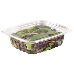 Dart ClearPac Clear Container Lids, Flat, 6.5 x 7.5, Clear, Plastic, 63/Pack, 8 Packs/Carton