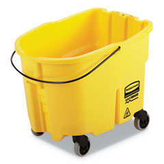 Rubbermaid Wavebrake 2.0 Bucket, 8.75 Gal, Plastic, Yellow
