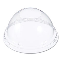 Dart Dome Lids for Foam Cups and Containers, Fits 12 oz to 24 oz Cups, Clear, 1,000/Carton