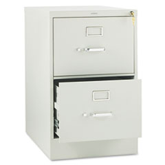 Hon Company 310 Series Vertical File, 2 Legal-Size File Drawers, Light Gray, 18.25
