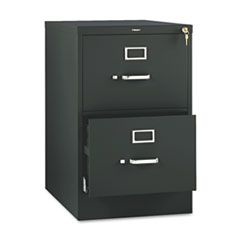 Hon Company 510 Series Vertical File, 2 Legal-Size File Drawers, Black, 18.25
