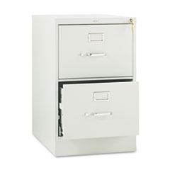 Hon Company 510 Series Vertical File, 2 Legal-Size File Drawers, Light Gray, 18.25