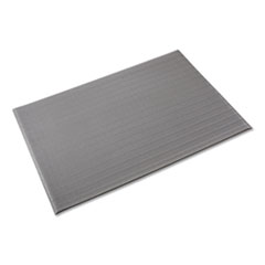 Crown Mats & Matting Ribbed Anti-Fatigue Mat, Vinyl, 36 X 120, Gray
