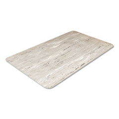 Crown Mats & Matting Cushion-Step Marbleized Rubber Mat, 36 x 60, Gray