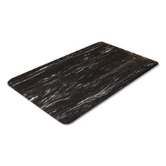 Crown Mats & Matting Cushion-Step Marbleized Rubber Mat, 36 x 60, Black