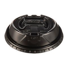 Dart Optima Reclosable Lids for Hot Paper Cups, Fits 10 oz to 24 oz Cups, Black, 1,000/Carton