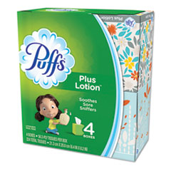 Procter & Gamble Plus Lotion Facial Tissue, 2-Ply, White, 56 Sheets/Box, 24 Boxes/Carton
