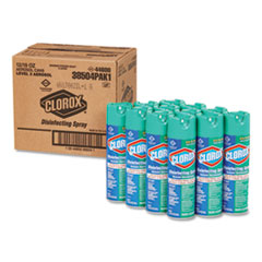 Clorox Disinfecting Spray, Fresh, 19 Oz Aerosol Spray, 12/carton