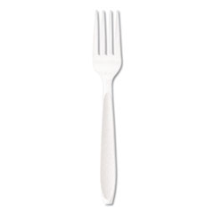Dart Impress Heavyweight Full-Length Polystyrene Cutlery, Fork, White, 1,000/Carton