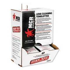 MCR Safety Lens Cleaning Towelettes, 100/box, 10 Box/carton
