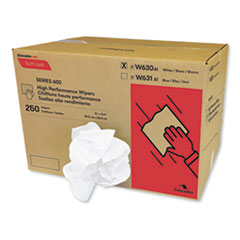 Cascades Tissue Group Tuff-Job Spunlace Towels, Crumple Pack, 14.38 x 14, White, 250/Carton