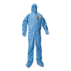 Kimberly Clark A20 Breathable Particle Protection Coveralls, Large, Blue, 24/carton