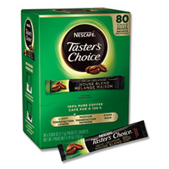 Nestle Taster's Choice Stick Pack, Decaf, 0.06oz, 80/box, 6 Boxes/carton