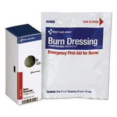 First Aid Only, Inc. Smartcompliance Refill Burn Dressing, 4 X 4, White