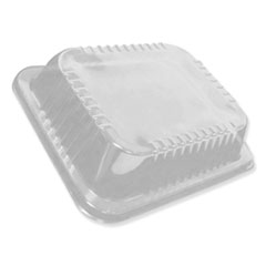 Durable Packaging Dome Lids for 12.63 x 10.5 Oblong Containers, 1.5
