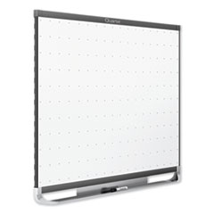Quartet Mfg. Prestige 2 Magnetic Total Erase Whiteboard, 96 x 48, White Surface, Graphite Fiberboard/Plastic Frame