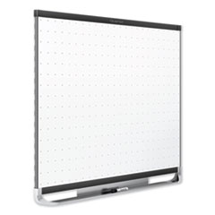 Quartet Mfg. Prestige 2 Magnetic Total Erase Whiteboard, 96 x 48, White Surface, Black Aluminum/Plastic Frame