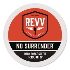 Keurig No Surrender K-Cup, Dark Roast, K-Cup, 24/box
