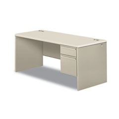 Hon Company 38000 Series Right Pedestal Desk, 66