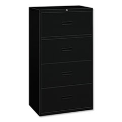 Hon Company 400 Series Lateral File, 4 Legal/letter-Size File Drawers, Black, 36