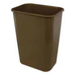 Impact Products Soft-Sided Wastebasket, 41 qt, Polyethylene, Beige