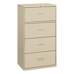 Hon Company 400 Series Lateral File, 4 Legal/letter-Size File Drawers, Putty, 36