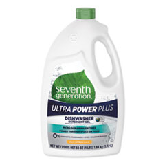 Seventh Generation Natural Automatic Dishwasher Gel, Ultra Power Plus, Fresh Citrus, 65 Oz Bottle
