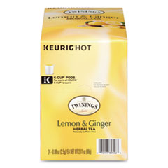Keurig Tea K-Cups, Lemon Ginger, 0.11 Oz K-Cups, 24/box