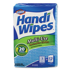Clorox Handi Wipes, 21 X 11, Blue, 36 Wipes/pack, 4 Packs/carton