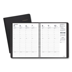 At-A-Glance Weekly Vertical-Column Appointment Book Ruled for Hourly Appointments, 8.75 x 7, Black Cover, 13-Month (Jan-Jan): 2024-2025